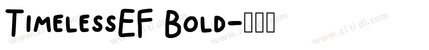 TimelessEF Bold字体转换